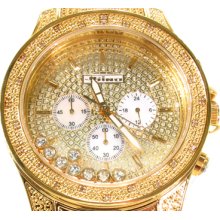 Mens Diamond JoJino Watch Yellow Stainless Steel MJ-1006 1.05ct