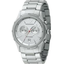 Men's emporio armani chronograph stainless steel watch ar0534