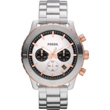 Mens Fossil Keaton Stainless Steel Watch