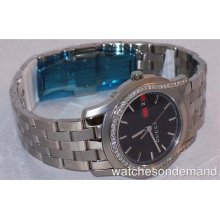 Men's Gucci 5505 Ya055202 Black Red Green Dial Stainless Steel Diamond Watch