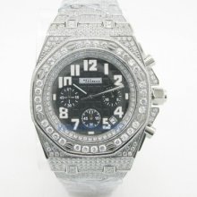 Mens Jojino Fully Iced Out Watch Aqua Master Techno Joe Rodeo Cz Super Mj-8026