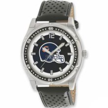 Men's Leather Strap Chicago Bears Stainless Watch