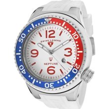 Men's Neptune White Dial White Silicone ...