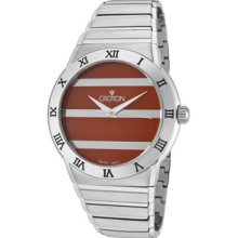 Men's Red Dial Stainless