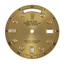 Mens Rolex Day-Date President AM Diamond Dial, Champagne, Yellow Gold