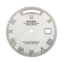 Mens Rolex Day-Date President AM White MOP Dial,White Gold Roman