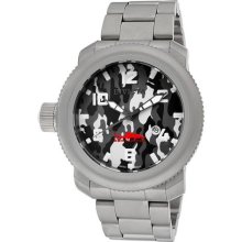 Men's Russian Diver/Sea Hunter Grey Camouflage Dial Gunmetal Stai ...