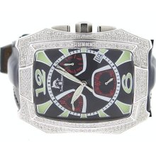 Men's Sexy Designer Techno Master Watch 2.00ct Diamond Bezel