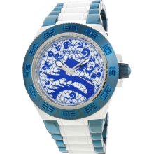 Men's Subaqua Dragon Dynasty Stainless Steel Case and Bracelet Blue an