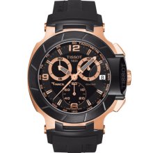 Men's Tissot T-Race Black Quartz Chronograph Rubber Watch