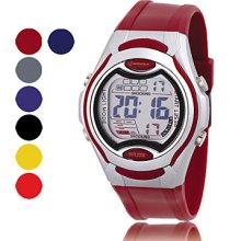 Men's Water Resistant PU Automatic Digital Wrist Watch (Assorted Color)