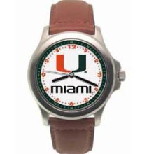 Miami Hurricanes Rookie Leather Watch - Clearance