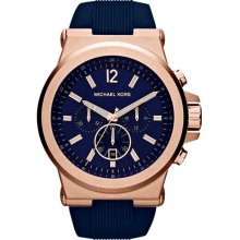 Michael Kors 'Dylan' Chronograph Silicone Strap Watch