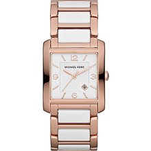 Michael Kors Frenchy Analog Watch - White/Goldtone