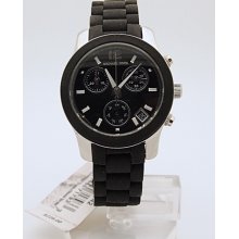 Michael Kors Mk5442 Stainless Steel Case Silicone Strap Quartz Chronograph