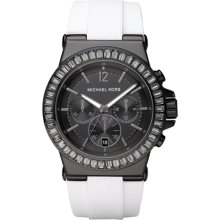 Michael Kors Mk5468 Ladies White-Black Chrono Watch