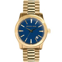 Michael Kors MK7049 Runway Gold Watch Gold