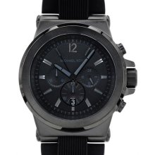 Michael Kors MK8152 Dylan Black Silicone Strap Men's Watch