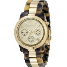 Michael Kors Women's Acetate Gold Dial Watch MK5138