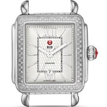 MICHELE Deco Diamond Watch Head, 33x35mm