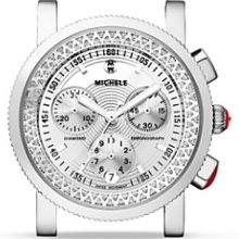 MICHELE Sport Sail High Shine Diamond Watch Head, 38mm