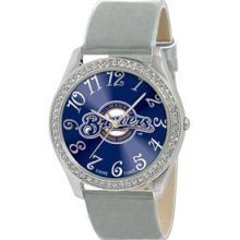 Milwaukee Brewers Ladies Glitz Watch