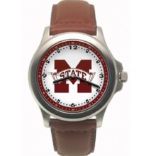 Mississippi State Bulldogs Rookie Leather Watch - Clearance