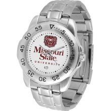 Missouri State Logo- Mens Sport Steel Watch