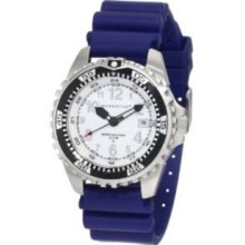 Momentum Mens 1M-DV00W1U M1 White Dial Blue Rubber Dive