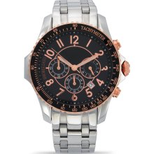 Morellato Gents Watch Analogue Quartz, Steel and Pink Steel, Black Bez