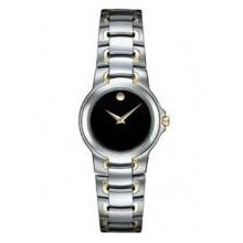 Movado 604859 - Movado Ladies Meza Two-tone Black Dial