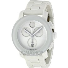 Movado Bold Chronograph Small White Bracelet Ladies Watch 3600057 ...