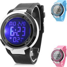 Multi-Function Unisex Silicone Digital Wrist LED Watch (Assorted Colors)