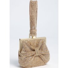 Natasha Couture Bow Wristlet Gold