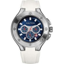 Nautica NCS-100 White Chronograph Watch N25510G