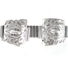 Navajo Crafted Sterling Silver Men Watch Tips Mt1068