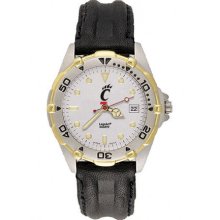 NCAA - Cincinnati Bearcats Men's Black All Star Leather Watch