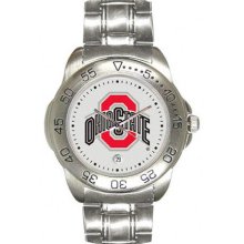 NCAA - Ohio State Buckeyes Men's Sport ''Game Day Steel'' Watch