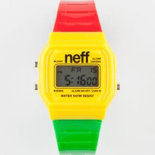 Neff Flava Watch Rasta One Size For Men 21145994701