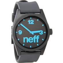 NEFF The Daily Watch in Black & Cyan