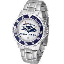 Nevada Wolf Pack Mens Steel Bandwrist Watch