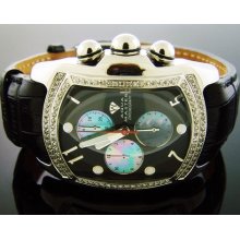 New Aqua Master Bubble Loop 1.25 Ct Diamond Watch Black Face