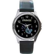 NEW* HOT TV SERIES FRINGE Round Watch LeatherBand - Metal