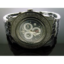 New king Master Round 3.02CT Diamonds 50MM Black Watch