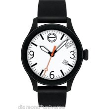 Newesq Movado Watch, Unisex Swiss Esq One Black Silicone Strap 43mm 07301437