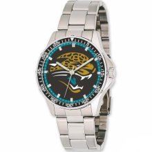 NFL Football Watches - Jacksonville Jaguars Men's Stainless Steel Watch