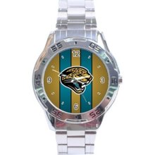 Nfl Jacksonville Jaguars Stainless Steel Analogue Menâ€™s Watch