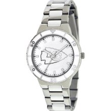 Nfl-pea-kc Kansas City Chiefs Mother Of Pearl Ladies Watch By Gametime