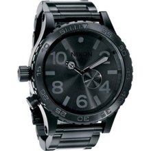 Nixon 51-30 Men's All Black Stainless Steel Watch ...