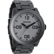 Nixon Corporal Ss Matte Black Matte Gunmetal A346 1062 Bnib Msrp $375